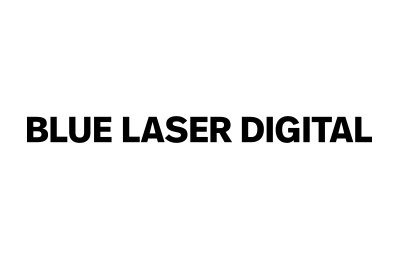 Blue Laser Digital Logo